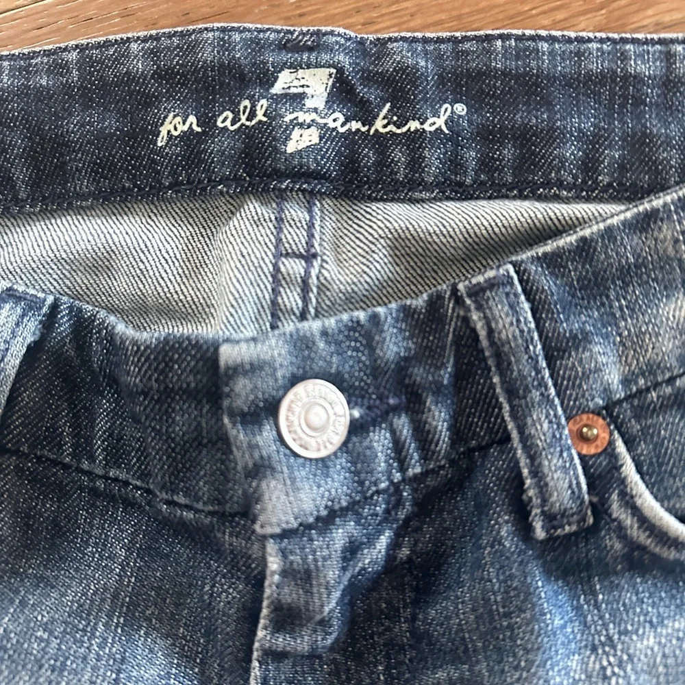 7 For All Mankind Denim Shorts size 26 - Picture 3 of 4